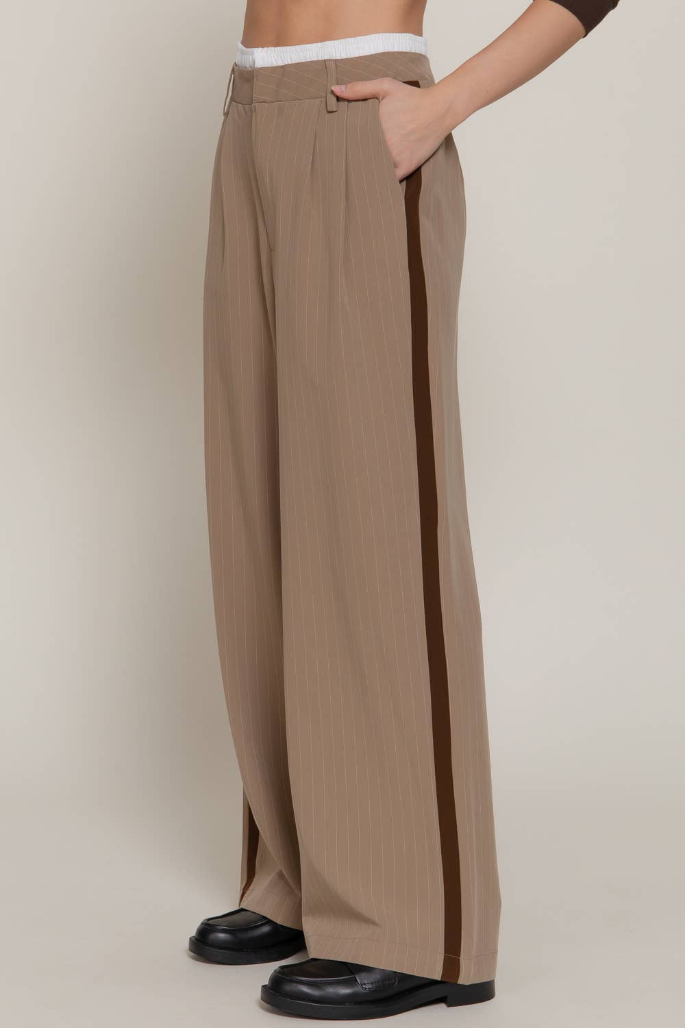 Active Basic | Active USA - Side Stripe Detail Y/D Stripe Long Pants