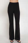 Active Basic | Active USA - Flare Knit Pants with Center Pintuck Seams