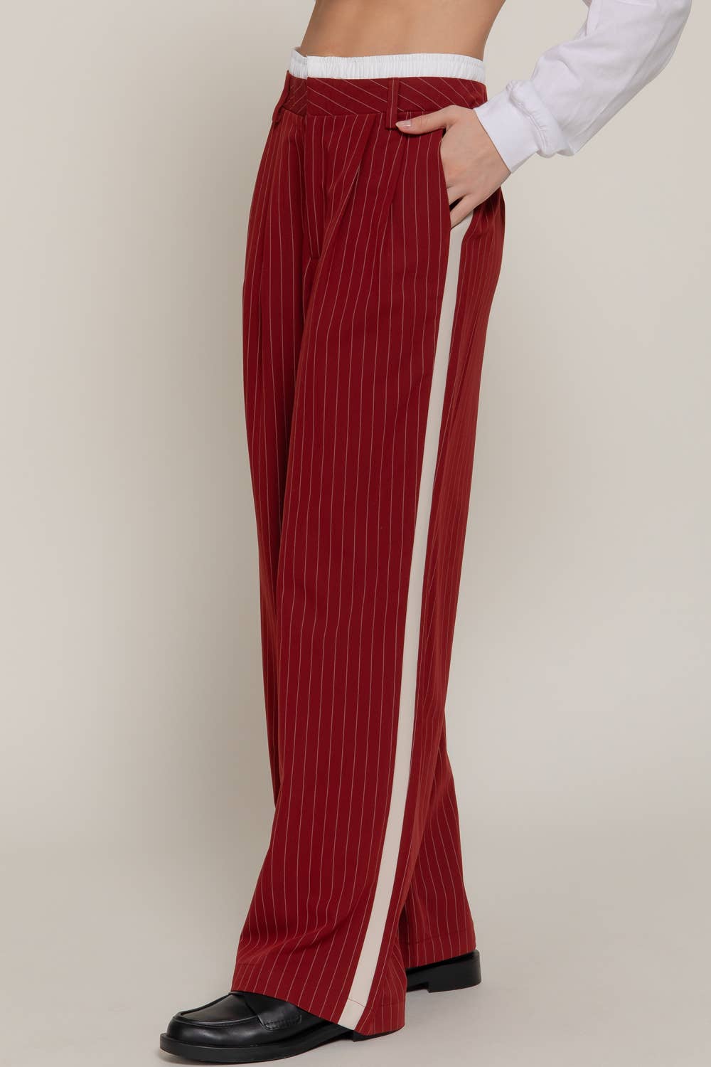 Active Basic | Active USA - Side Stripe Detail Y/D Stripe Long Pants