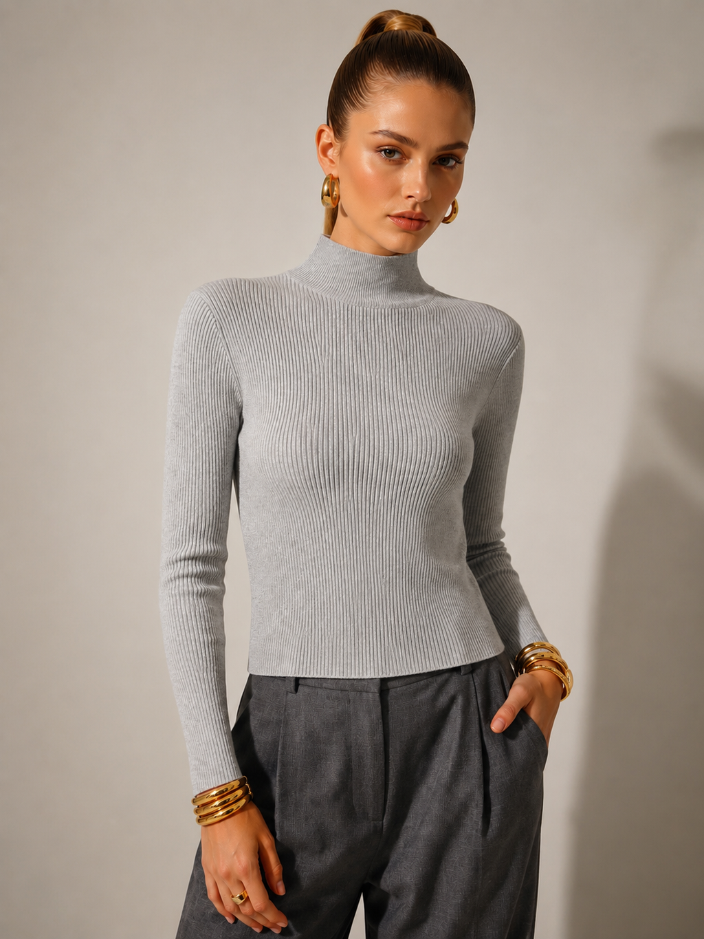 Cemia LA - Classic High Neck Sweater