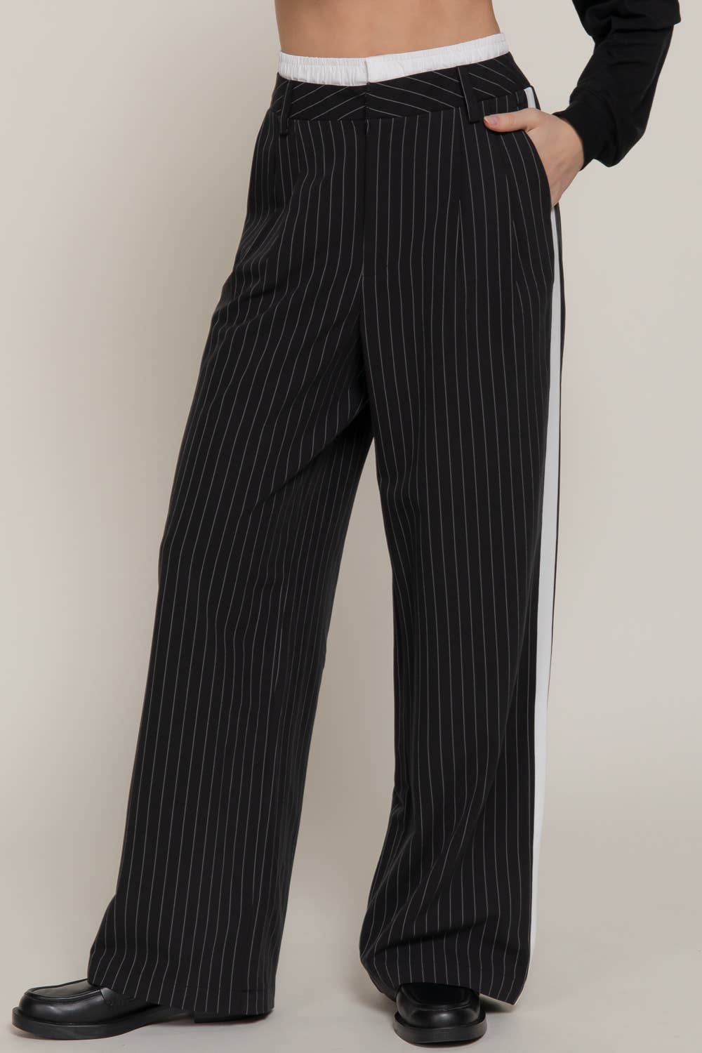 Active Basic | Active USA - Side Stripe Detail Y/D Stripe Long Pants