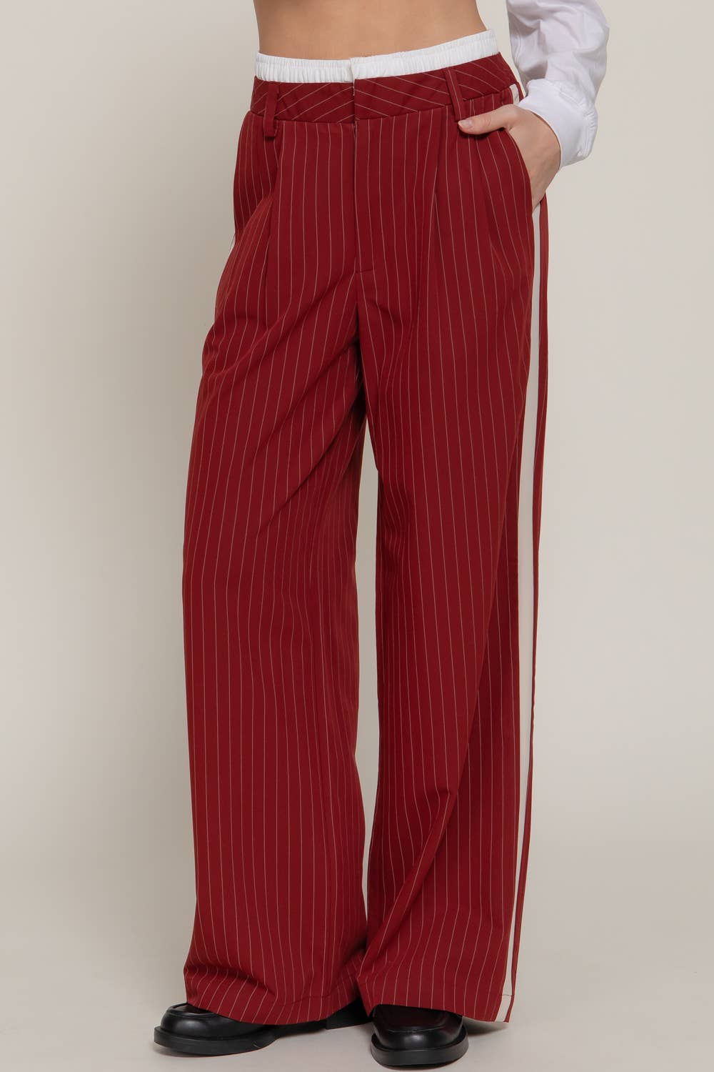 Active Basic | Active USA - Side Stripe Detail Y/D Stripe Long Pants