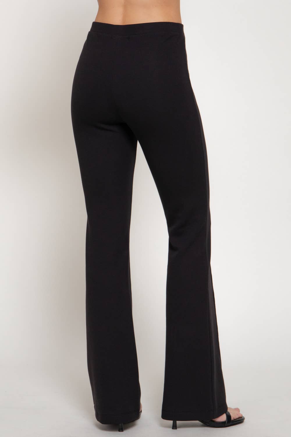 Active Basic | Active USA - Flare Knit Pants with Center Pintuck Seams
