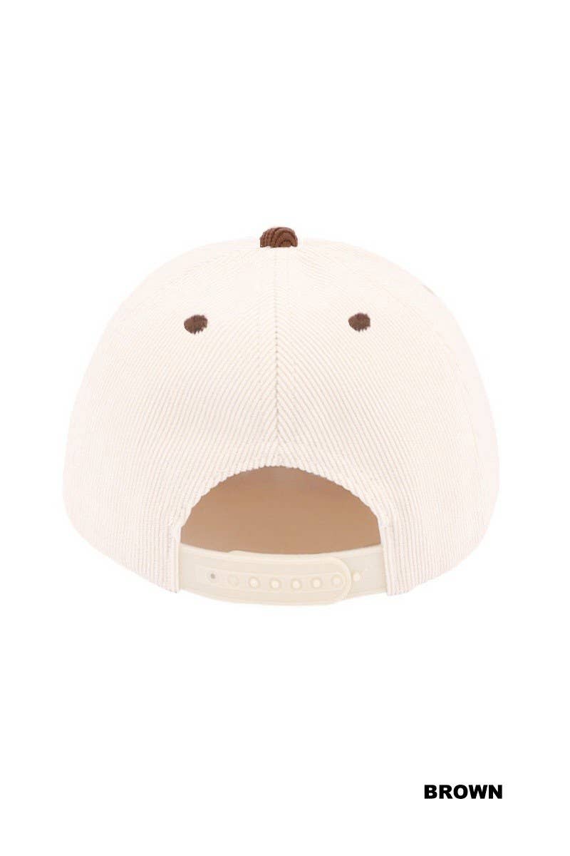Vanilla Monkey - Jesus Saves I Spend Two Tone Corduroy Cap